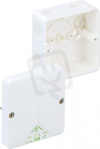 Spojovací krabice Abox 025-L/w bílá IP65 IK07 80x80x52mm SPELSBERG 80260701