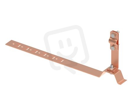 Držák vedení s příchytkou L330 pod střešní krytinu na drát d8/10mm, Cu 405714