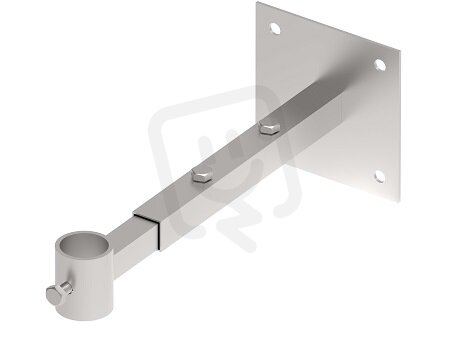 Držák jímací tyče na nastavitelném podstavci, průměr 40mm, Inox GROMTOR 599613