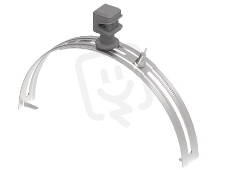 Plastový držák vedení na hřebenáče, drát 8mm, L200-280mm, Inox/plast 407013