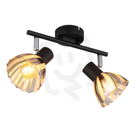 Nástěnné svítidlo ZACHERY černá matná 2x40W E14 IP20 GLOBO 54315S-2