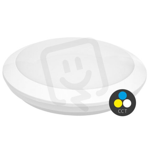 Stropní LED svítidlo s EM,18W,1400lm,CCT,IP66,IK10 ECOLITE WHST706/EM-18W/CCT