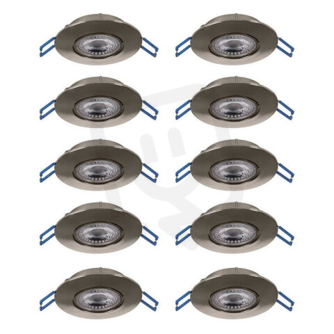 Vestavné svítidlo GEDREZ SET 10XLED-CCT d90 14,9W IP20 matný nikl  EGLO 300196