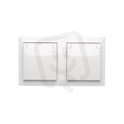 Zásuvka silová 2 násobná typ E (přístroj