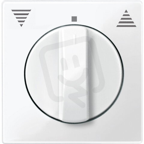 Centrální deska, Merten System M, pro žaluzie, polar white, lesklý plast 567119