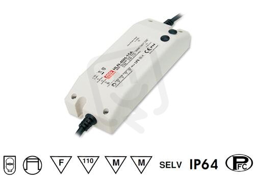 Napájecí zdroj pro LED 40W 54V 750mA MEAN WELL HLN-40H-54A