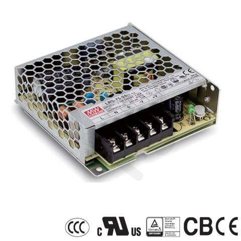 Spínaný zdroj uzavřený 75W 15V MEAN WELL LRS-75-15