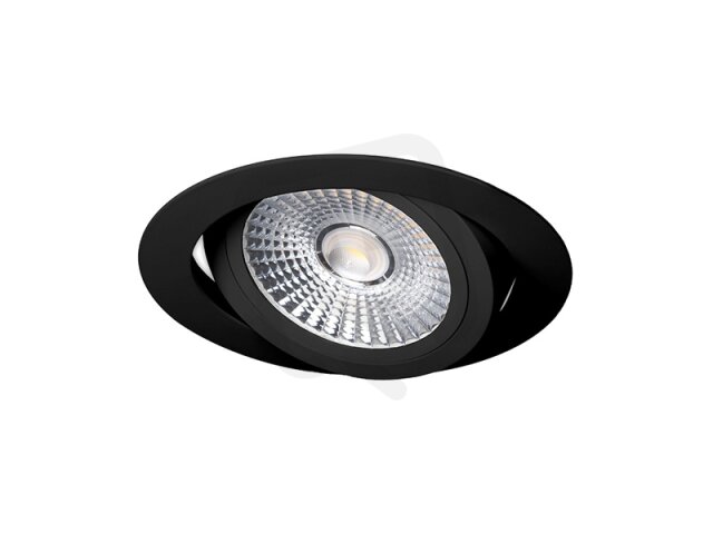 Výklopný stmívatelný LED podhled VP COB  6W 3000K černá + DIM PANLUX PN14100064