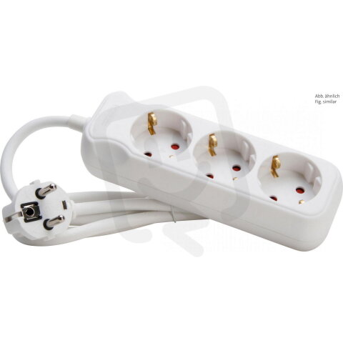 128613003 3-way multiple socket outlet,