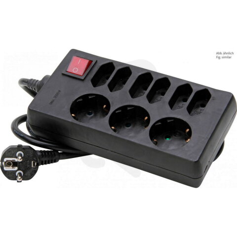 129805005 3+6-way multiple socket outlet