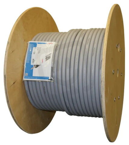 Vodič HVI light plus d21 mm šedý pevná délka 100 m na bubnu DEHN 819600