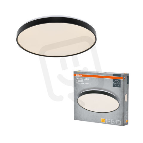 CEILING LUXO BLACK ? 56 cm 60W 3000K IP20 BLACK OSRAM 4099854651557