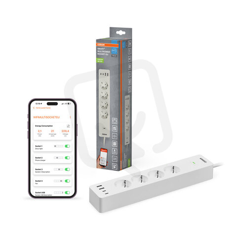 SMART+ WIFI Multipower Socket GEN2 EU White OSRAM 4099854418198