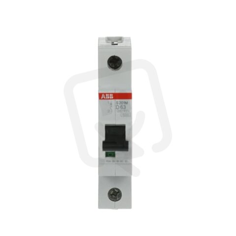 S201M-D63 1 fázový jistič 63 A char. D 10kA ABB 2CDS271001R0631