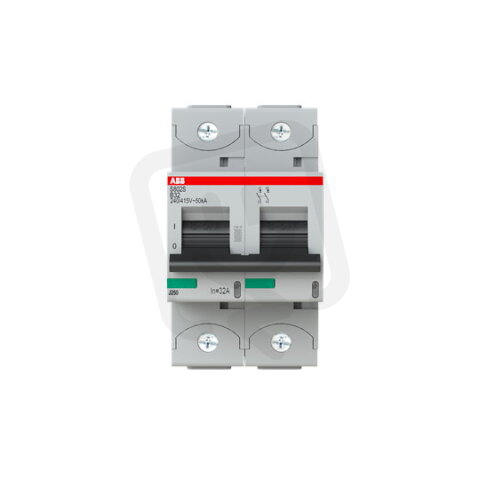S802S-B32 jistič 2p char. B 32A s klecovou svorkou Icu 50kA ABB 2CCS862001R0325