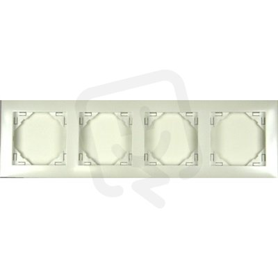 4-rámeček, AQUARELLA (metalic plast) 90940 TGE ledová ELKO EP 5603011068653