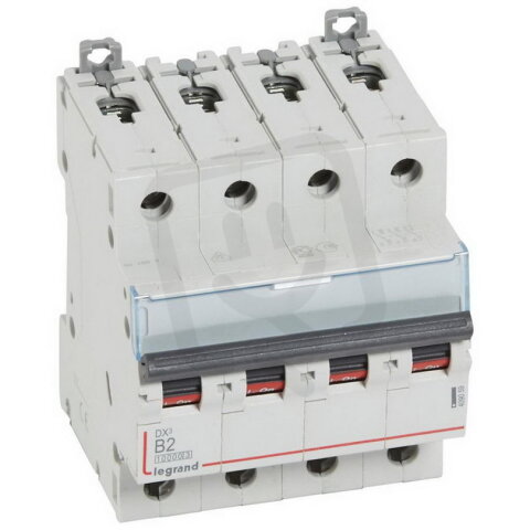 DX3 JISTIČ, 4 PÓLOVÝ, CHAR. B,2A 10000A/16KA LEGRAND 409059