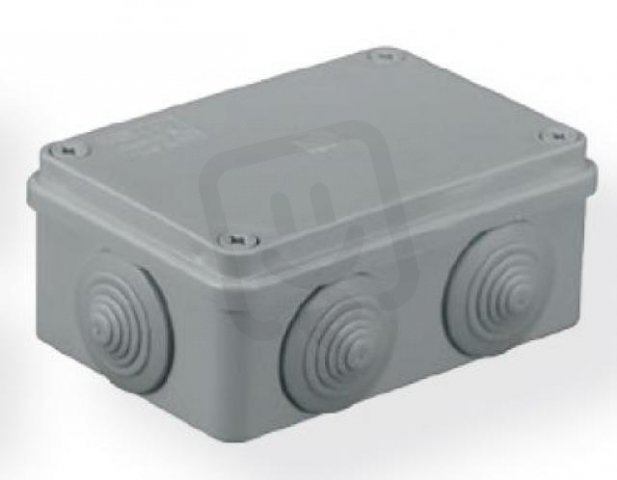 Krabice 120x80x50mm + průchodky, IP55 SEZ DK S-BOX 206 SK