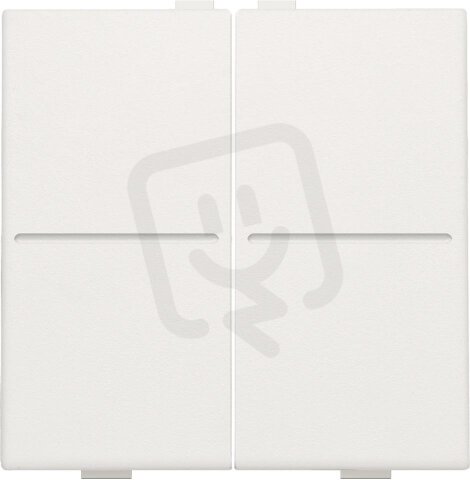 BUS/RF kolébka 2x1/2-WHITE NIKO 101-00007