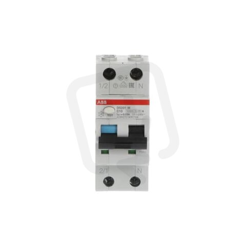 ABB DS201 M C10 A30 kombinace jistič/chránič 2P (1P+N) 10A 30mA C 10kA A