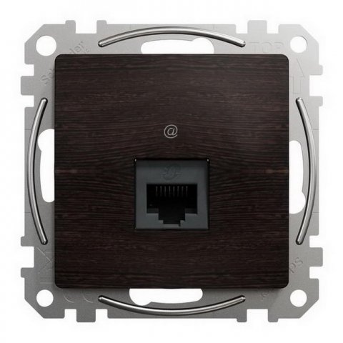 Sedna D/E Datová zásuvka 1xRJ45 kat. 6 UTP, Wenge SCHNEIDER SDD181461