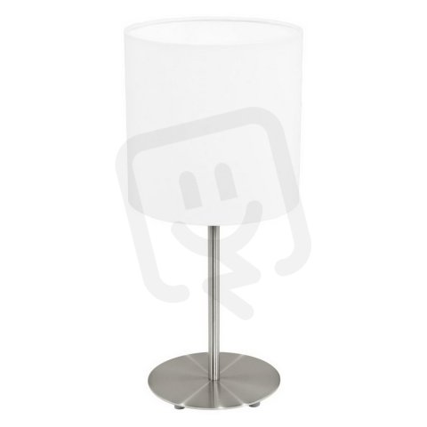 Stolní svítidlo PASTERI 1xE27 matný nik/bílá 60W IP20 EGLO 31594