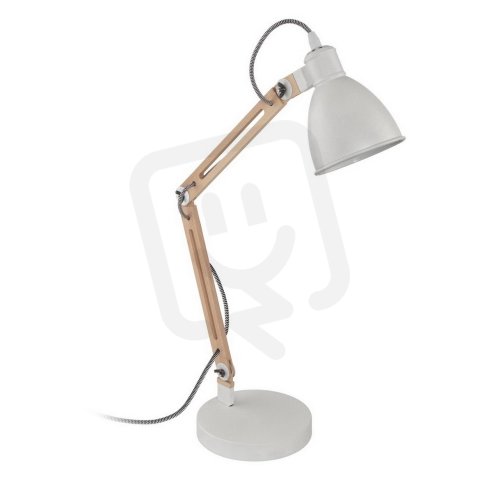 Stolní svítidlo TORONA 1 1xE14 bílá/NATUR 28W IP20 EGLO 96957