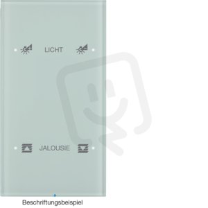 Dotykový sensor 2-násobný komfort R.3 sklo, bílá BERKER 75142150
