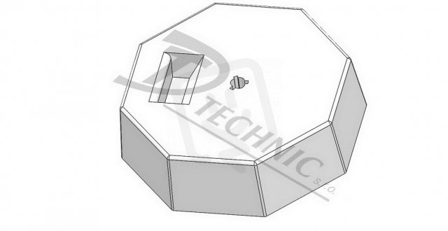 Pod-bet - D 240 + klín Podstavec betonový JP - d240 mm - s klínem 100162