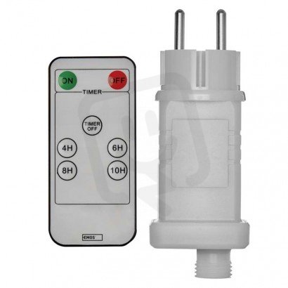 Napájecí zdroj EMOS s DO pro vánoční řetězy 12W IP44 bez kabelu