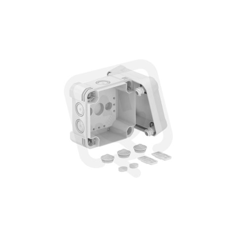 OBO X04 LGR Odbočná krabice IP67 IK09 114x114x78 světle šedá Polykarbonát PC