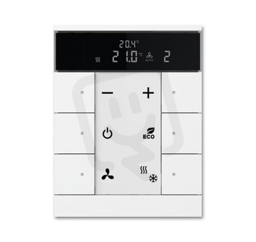 ABB KNX Tenton prvek ovládací 6násobný s termostatem studio bílá SBS/U6.0.1-84