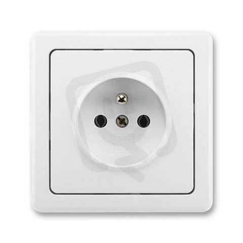 Zásuvka jednonásobná ABB SwingŽ 5518G-C02349 B1 jasně bílá