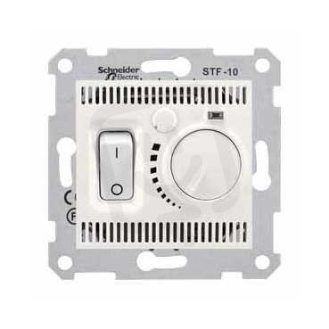 Sedna Termostat pro podlahové vytápění otočný s vypínačem Cream SCHNEIDER