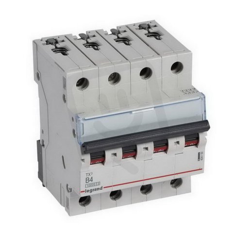 TX3 JISTIČ, 4 PÓLOVÝ, CHAR. B, 4A 10000A LEGRAND 404150