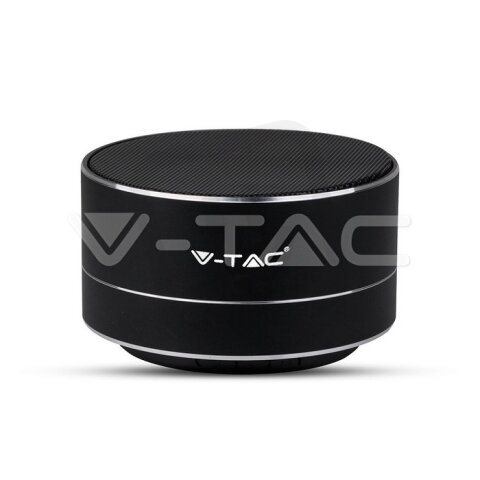 Metal Bluetooth Speaker With Mic & TF Card Slot 400mah Battery Black , VT-6133
