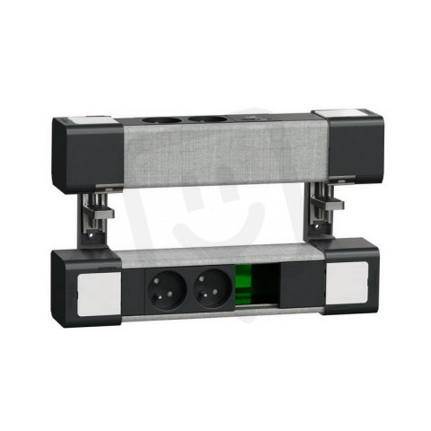 Unica System+ Stolní modul L 4x zásuvka/USB A+C Antracit/Šedá SCHNEIDER INS44407