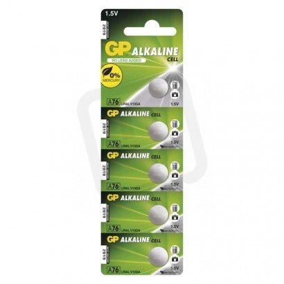 Alkalická knoflíková baterie GP A76F (LR44) B1376