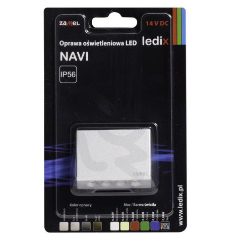 Světlo LED NAVI bez rámečku na omítku 14Vss IP56 HLINÍK NEUTRÁLNÍ BÍLÁ