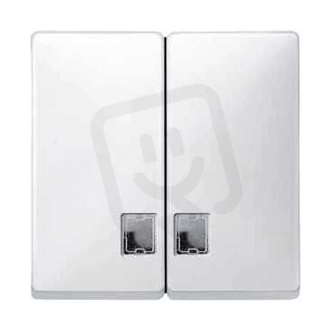 Schneider MTN413519 Kryt spínače dělený s otvorem pro popisek, S-Design, polar