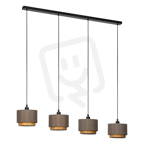 Závěsné svítidlo MARCHENA 4xE27 cappuccino/černá 160W IP20 EGLO 390121