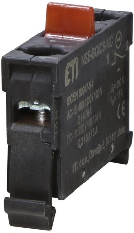 Kontakt pro tlačítkové skříně, 1NC ETI 004774157