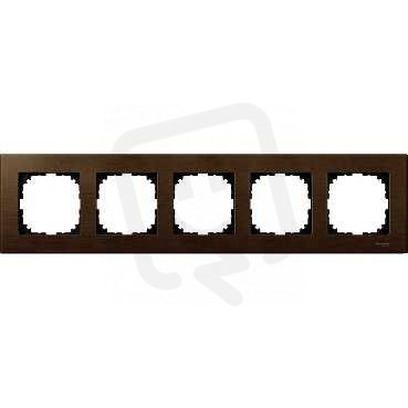 Merten Rámeček pětinásobný M-Elegance, Walnut SCHNEIDER MTN4055-3473