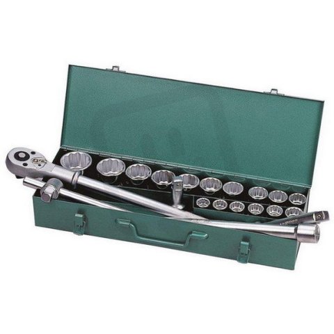 Sada hlavic dvanáctihran 3/4'' 21dílů HONITON H6021M
