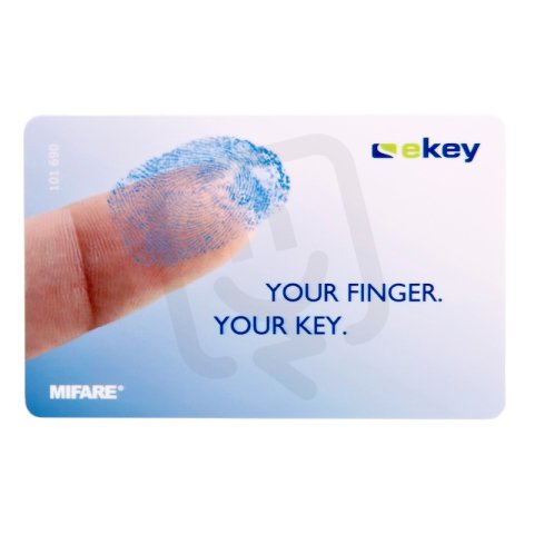 ekey biometric 101690 Karta Mifare Desfire ekey RFID 2k logo,