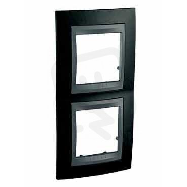 Unica Top rámeček dvojnásobný vertikální Rhodium Black/Grafit MGU66.004V.293