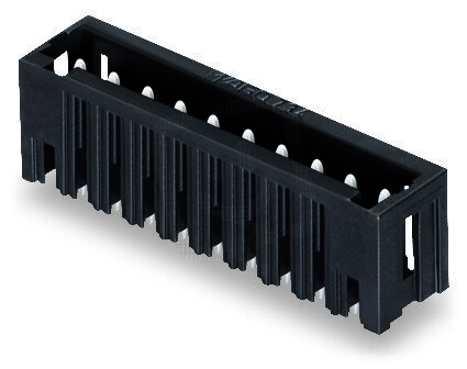 Konektor s pájecími piny THR, pájecí kontakt 1,0x1,0 mm, rovné, černá 6pól.