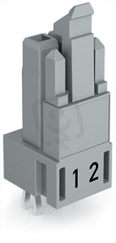 Zásuvka na desky plošných spojů rovné provedení 2pól. šedá WAGO 890-842