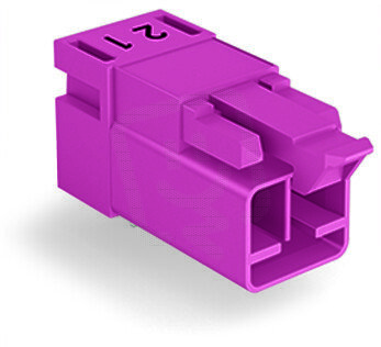 Konektor na desky plošných spojů, úhlové, 2pól., Růžová WAGO 890-892/011-000