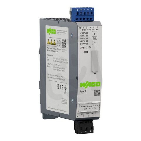 Napájecí zdroj pro 2 1fáz. WAGO 2787-2154